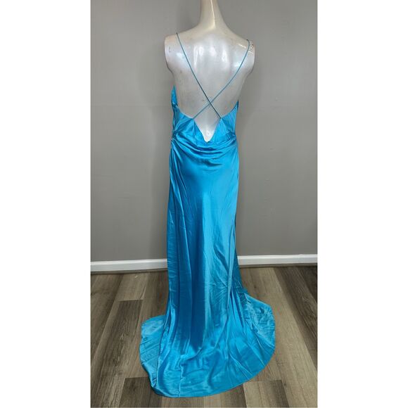 The Sei Draped Silk Wrap Gown Size 10 $1219 - Picture 7 of 12